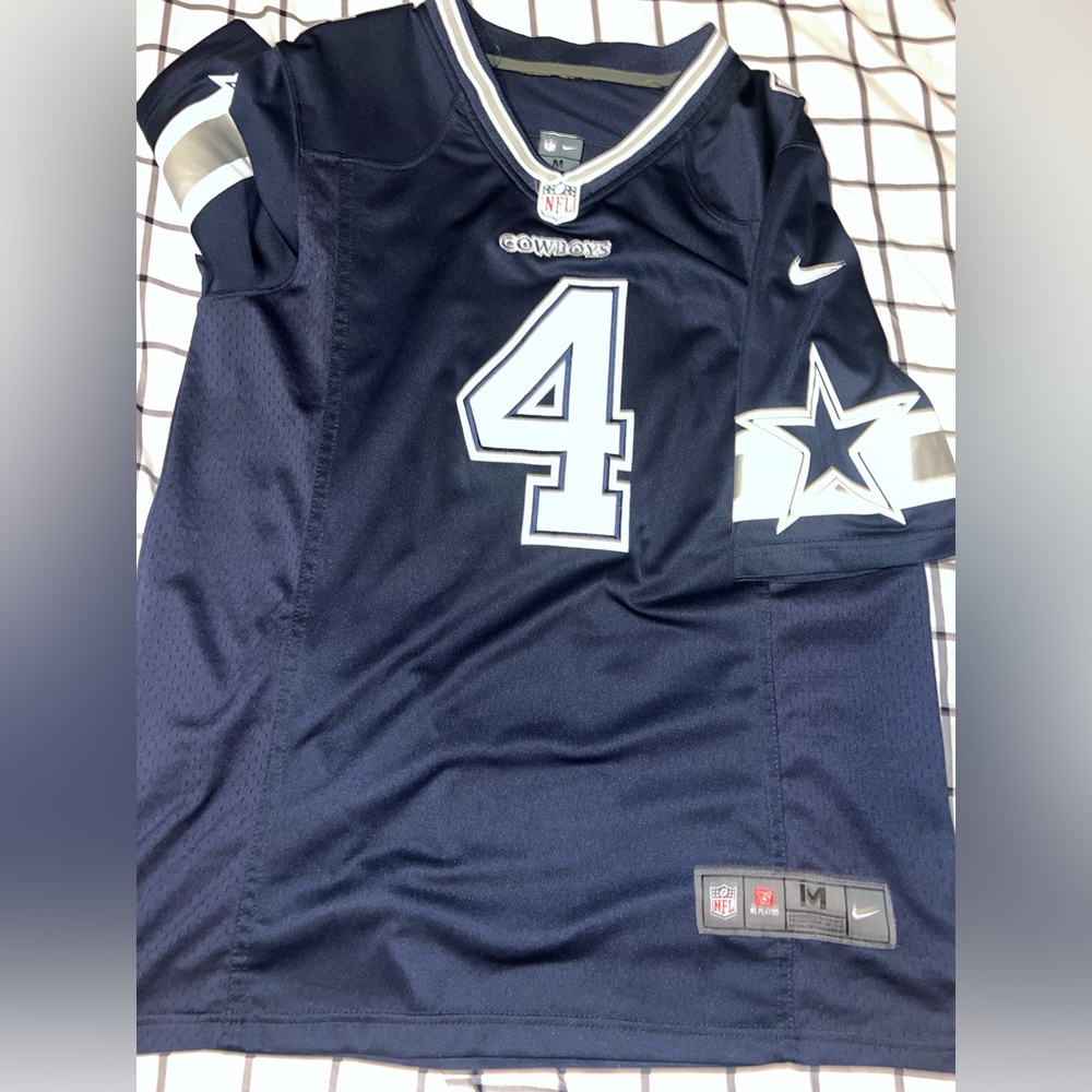 NFL Cowboys Navy and White Jersey